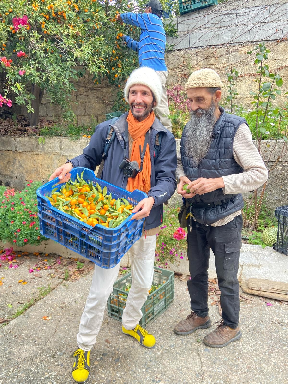Virgile et Rufino chez Fruitstock, Almuñécar